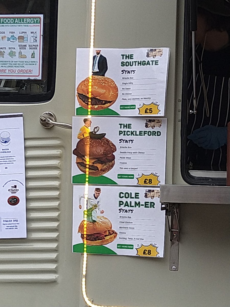 Tris115's tweet image. Local coffee van cashing in on the Euros..