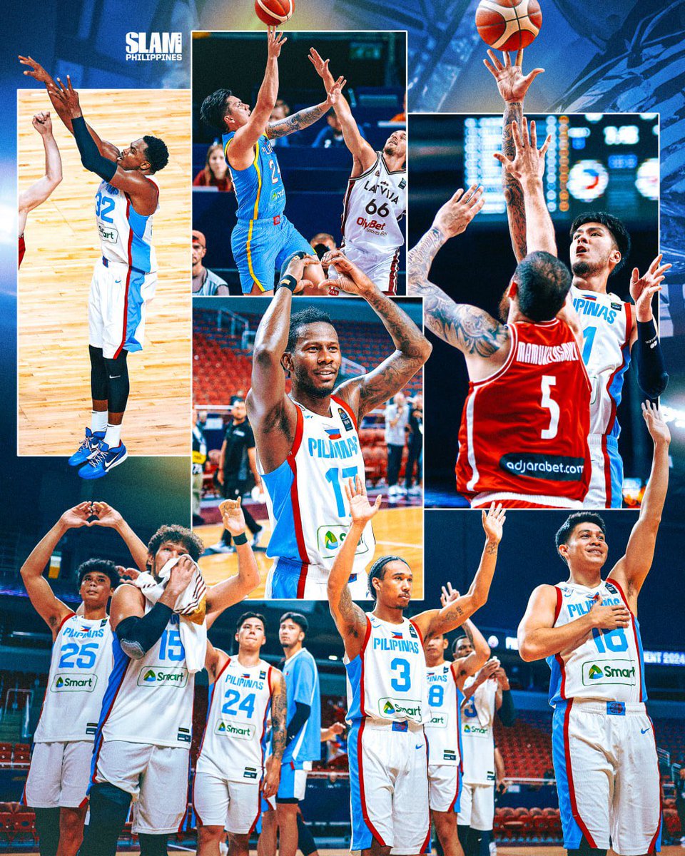 TAAS NOO 🫡

Took down world’s No. 6 Latvia, came back vs Georgia, and fought hard vs world’s No. 12 Brazil. What a run for Gilas Pilipinas in #FIBAOQT!

They bow out of the Olympic Qualifiers after losing to Brazil, 71-60, in the semis.