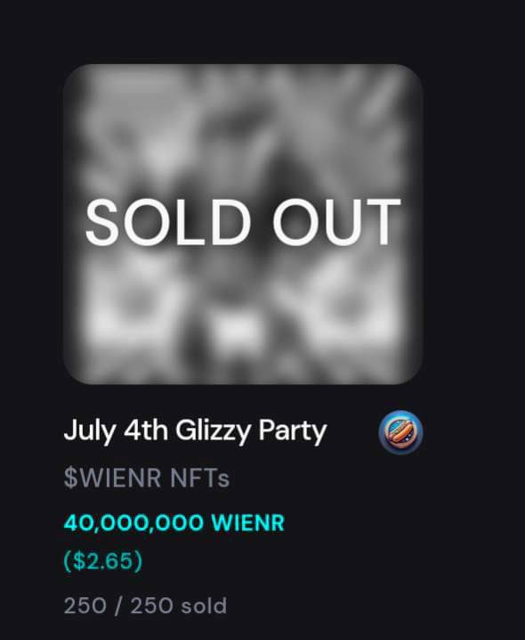SOLD OUT within a day! Let’s goooo 🌭🧨