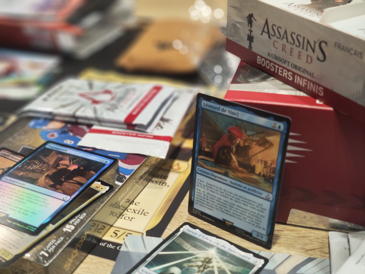 Rofellos (@olivierrofellos) on Twitter photo Cet aprem je participe à un événement spécial pour la sortie de Magic x Assassin's Creed 🔥
Ça se passe à Geek Factory Italie 2, n'hésitez pas à passer si vous êtes dans le coin !
<a href="/Wizards_MagicEU/">Magic Europe</a> #MTGxAC #MTGBrotherhoodTraining #MTG #ad Cet aprem je participe à un événement spécial pour la sortie de Magic x Assassin's Creed 🔥
Ça se passe à Geek Factory Italie 2, n'hésitez pas à passer si vous êtes dans le coin !
<a href="/Wizards_MagicEU/">Magic Europe</a> #MTGxAC #MTGBrotherhoodTraining #MTG #ad