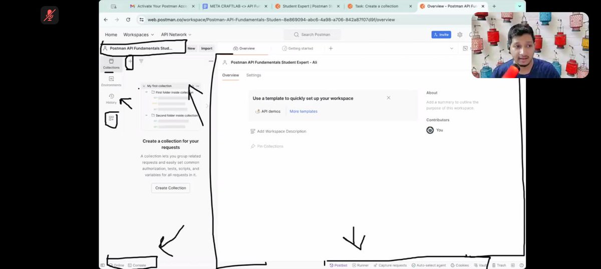 KillingBeastcod's tweet image. Learning API Fundamentals with @ialimustufa! 🚀 Today, I delved into different types of APIs like REST, GraphQL, and gRPC. Super insightful session! 📚💡 #PostmanStudent @craftlabai @getpostman #APILearning #CodingJourney