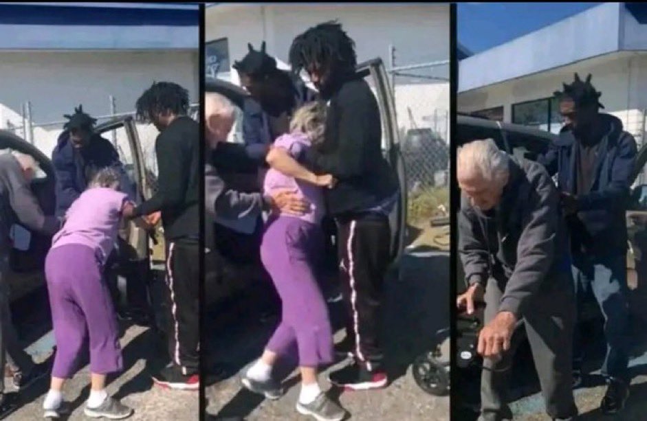 <a href="/CollinRugg/">Collin Rugg</a> Three young men are being praised for coming to the aid of a 100-year-old man who was having trouble helping his exhausted wife into their car’s passenger seat.

The good deed was caught on camera thanks to Officer Kanesha Carnegie of the Levy County 
Sheriff’s Office in Bronson,