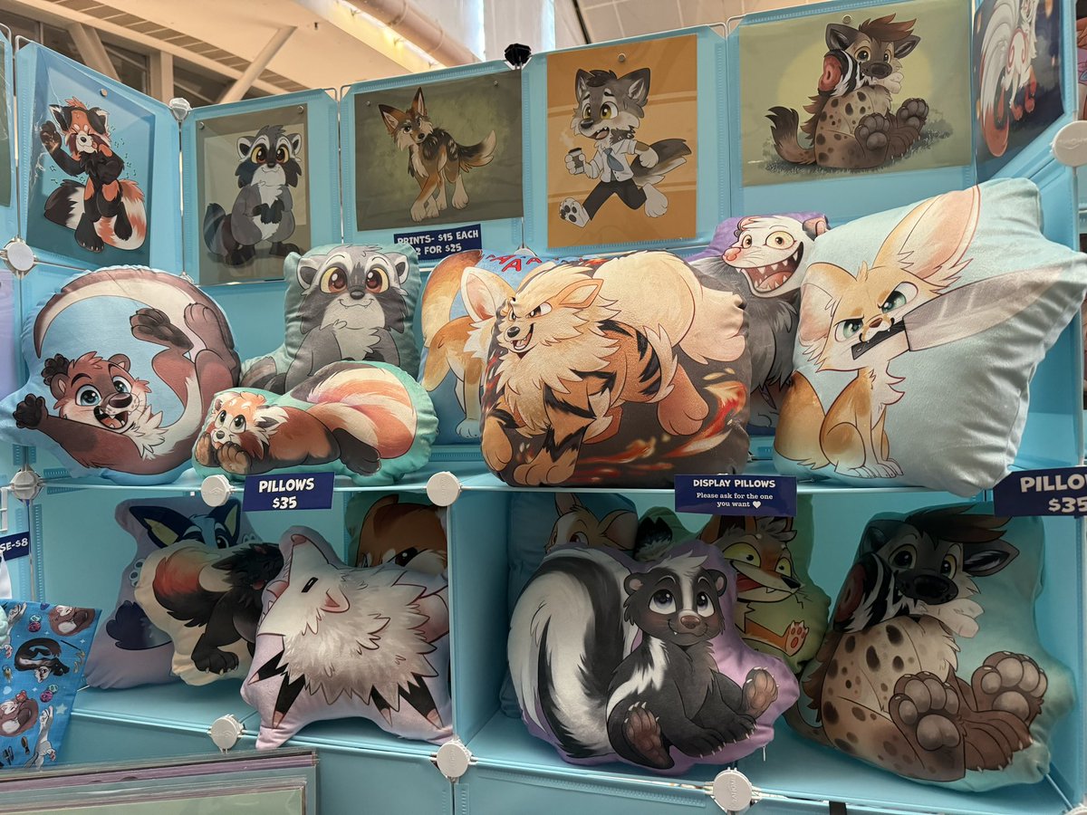 waywardmutt's tweet image. Ready for another day at Anthrocon! 

Just a few shirts left but still lots of other cute things! :3 🐾