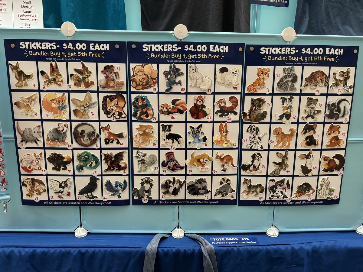 waywardmutt's tweet image. Ready for another day at Anthrocon! 

Just a few shirts left but still lots of other cute things! :3 🐾