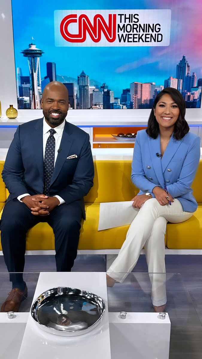 Had a great time filling-in on CNN This Morning Weekend with <a href="/VictorBlackwell/">Victor Blackwell CNN</a>! See you again tomorrow morning from 6-8a EST. ☀️