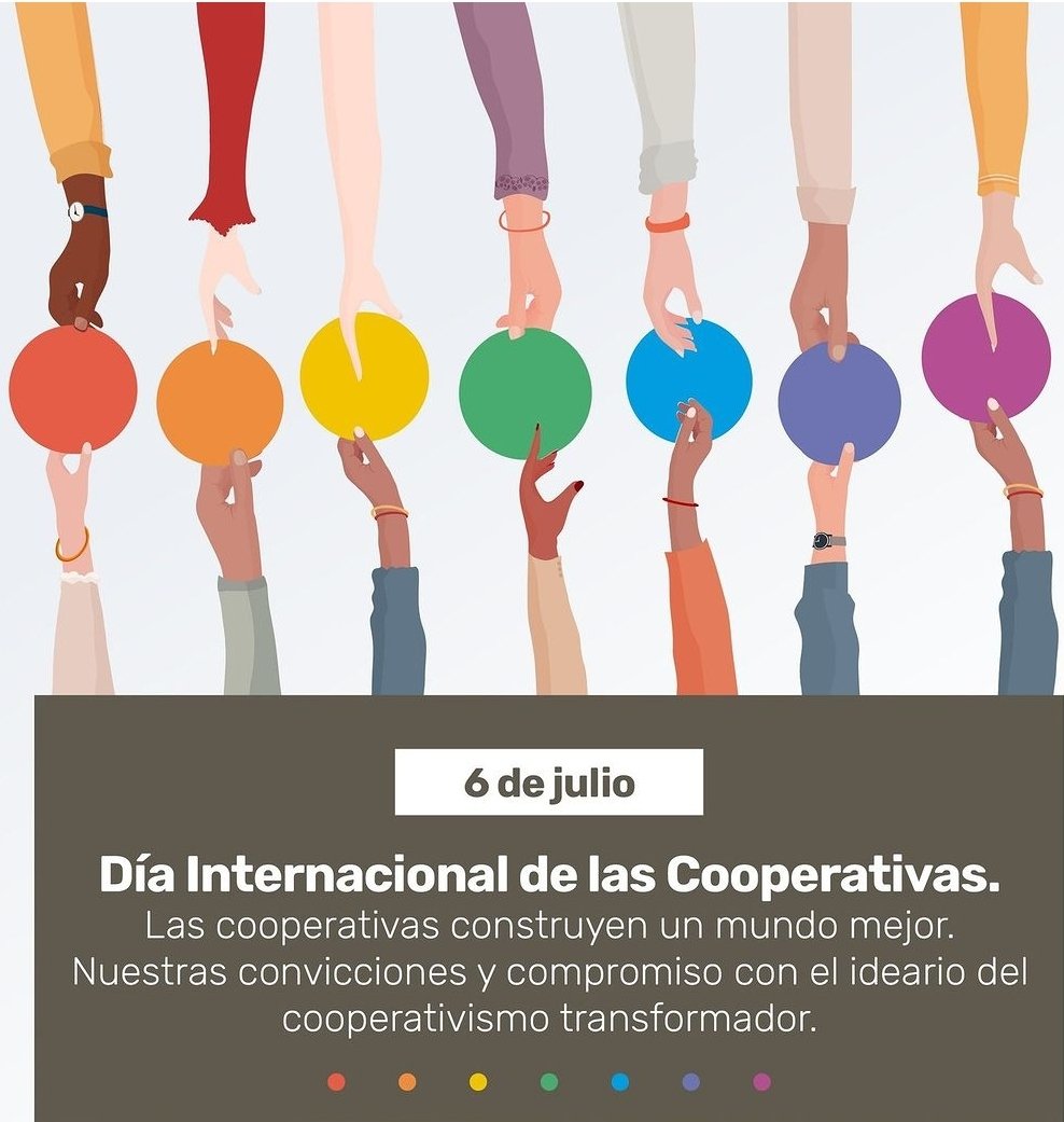 dobleonadaE's tweet photo. Hoy se celebra el 102° Día Internacional de las Cooperativas
Este tipo de entidades centradas en el desarrollo humano y la justicia social, caracterizadas por el control democrático, son una alternativa al modelo individualista y de exclusión.
#CoopsDay #DiaDeLasCooperativas https://t.co/zkX88HDuDT