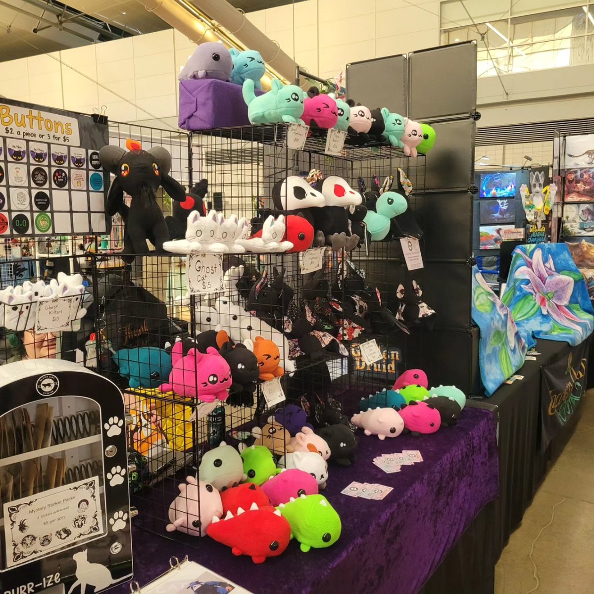 Day 2 of #Anthrocon24 cone see us at H7/H08 and get cute things!