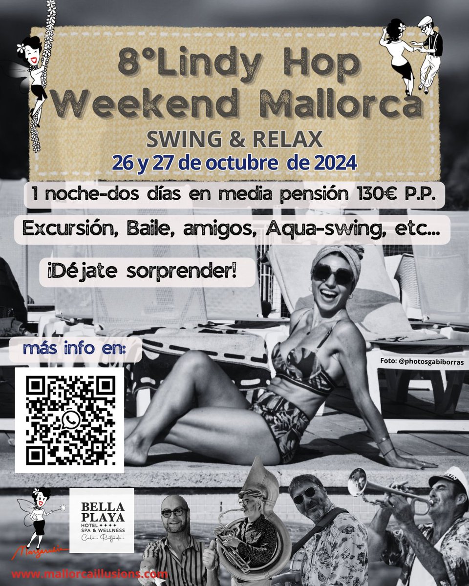 Ya teneis el 8 Lindy Hop Weekend Mallorca!! Aquí os dejo enlace 👇 para inscribirse 😃
forms.gle/oYHn3yuR8CJnYn…