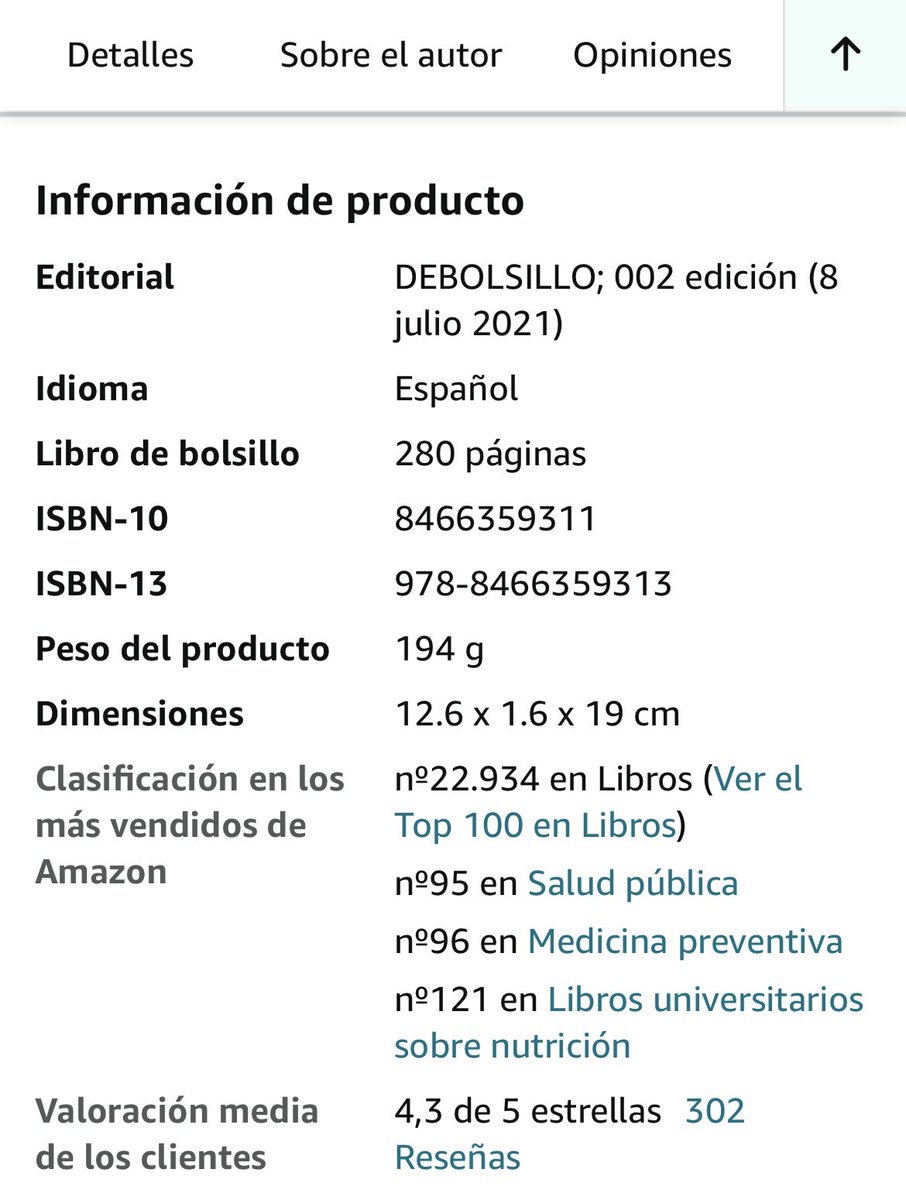 Nos informan de que nuestro primer Libro Coaching nutricional Haz que tu dieta funcione (nueva edición revisada y actualizada) sigue en el Top 100 de los libros más vendidos de Amazon. 
A la venta en España y América Latina. 

nutritionalcoaching.com/producto/coach…