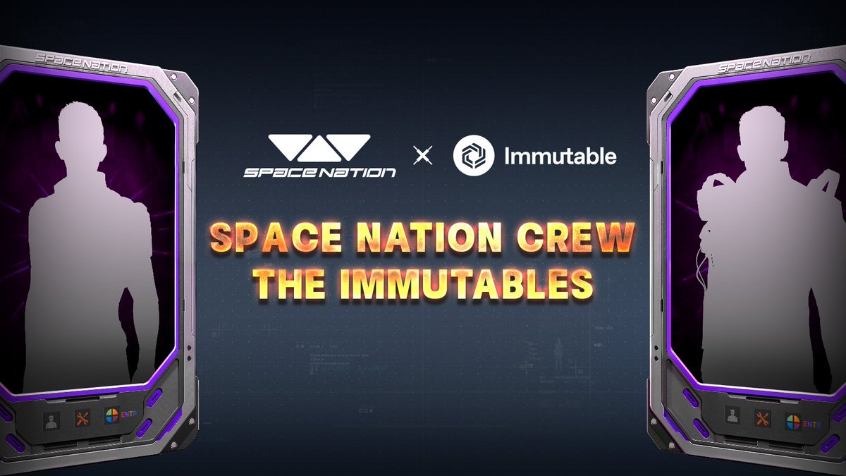 #SpaceNation

世界から期待されているSF系MMORPG。
7月9日にミントの「Immutable Crew NFT」のWLをプレゼントGiveaway！

📦賞品
確定WL：2名
FCFSWL：10名

✅「Immutable Crew NFTとは
Crew NFTの第一弾であり限定版、保有しているとβテストにも参加できる。
エピック、レア、アンコモンの3種類。