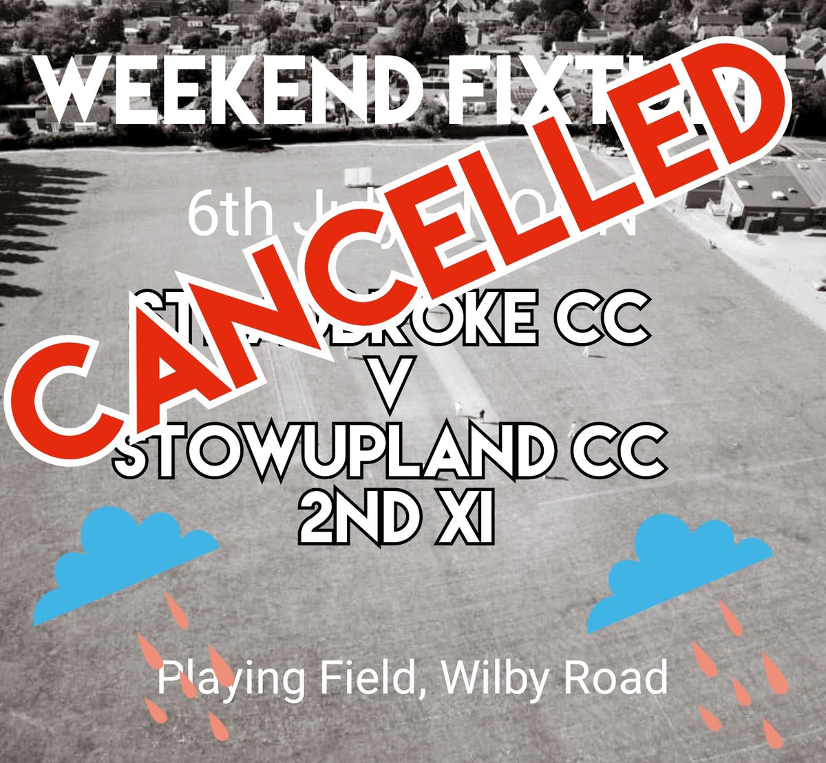 Rain stops play, have a good weekend