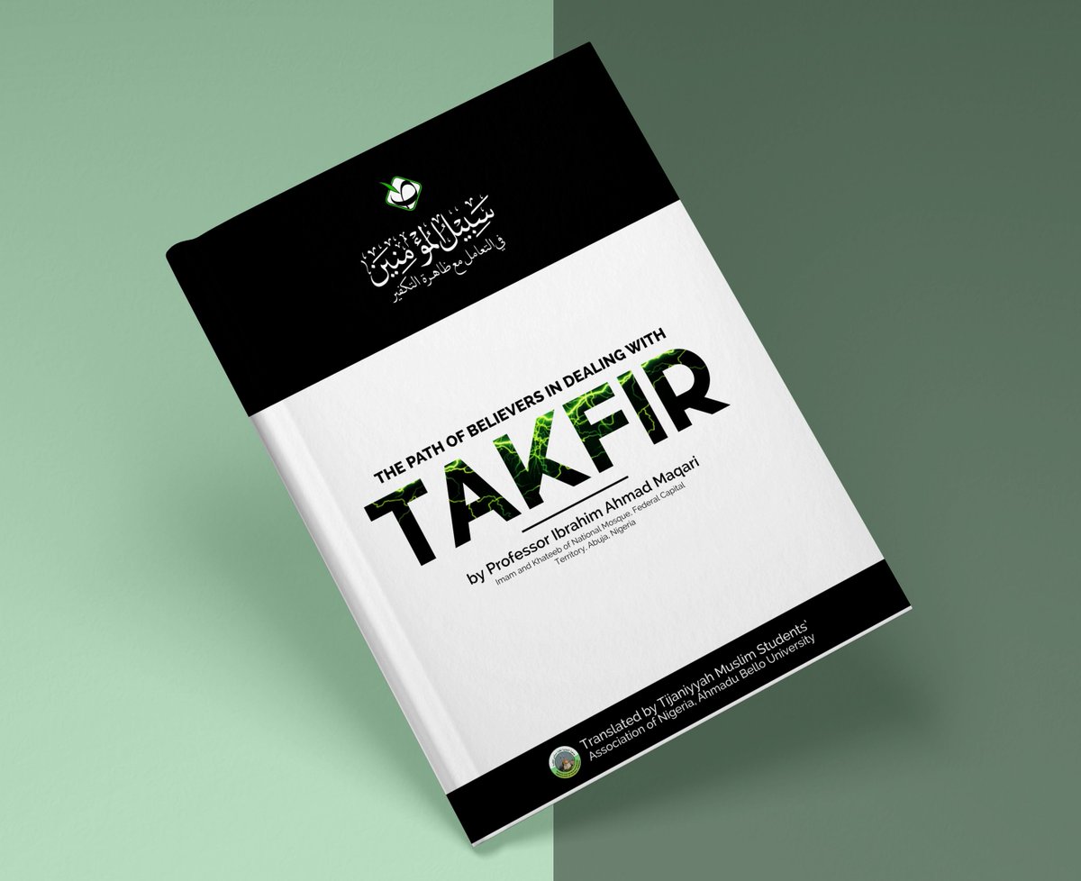 Abu Turob™ 🔻 (@yasinawwal) on Twitter photo I had the fortune of leading a brilliant team from Ahmadu Bello University to translate Shaykh <a href="/profmaqari/">Prof. Ibrahim Maqari</a>'s "Sabīlul Mu'minīn fit-Ta'āmuli ma'a-Dhāhiratit-Takfīr" into English
The book explores the causes & dangers of Takfir, offering knowledgeable ways to combat it in society. I had the fortune of leading a brilliant team from Ahmadu Bello University to translate Shaykh <a href="/profmaqari/">Prof. Ibrahim Maqari</a>'s "Sabīlul Mu'minīn fit-Ta'āmuli ma'a-Dhāhiratit-Takfīr" into English
The book explores the causes & dangers of Takfir, offering knowledgeable ways to combat it in society.