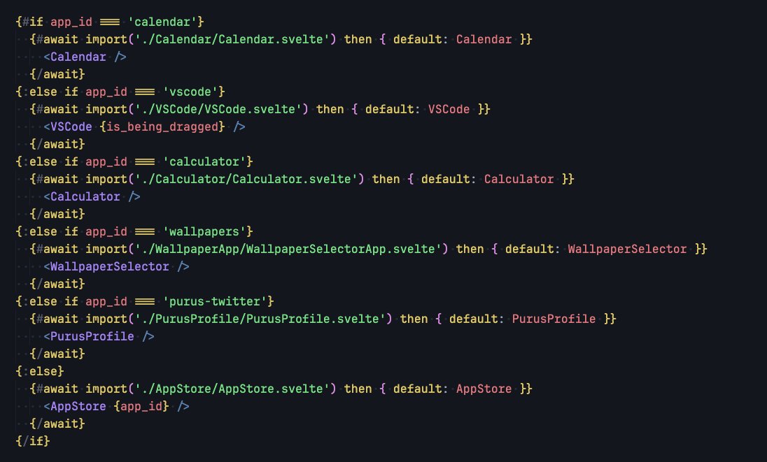 Lazy loading in Svelte. Kinda weird but works really well!