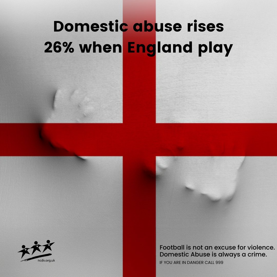 NCDV - National Centre For Domestic Violence (@ncdv_official) on Twitter photo Not everyone is looking forward to the match today...
#Euro2024 #DomesticAbuseAwareness #DomesticViolenceAwareness Not everyone is looking forward to the match today...
#Euro2024 #DomesticAbuseAwareness #DomesticViolenceAwareness