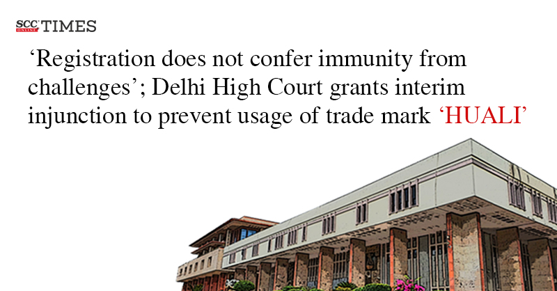 scconline_'s tweet photo. 'Registration does not confer immunity from challenges'; Delhi High Court grants interim injunction to prevent usage of trade mark 'HUALI'
#DelhiHighCourt #HUALI #InterimInjunction #IPR #JusticeSanjeevNarula #Prioruse #registration #TradeMark #scconline #SCC #legalnews #scctimes