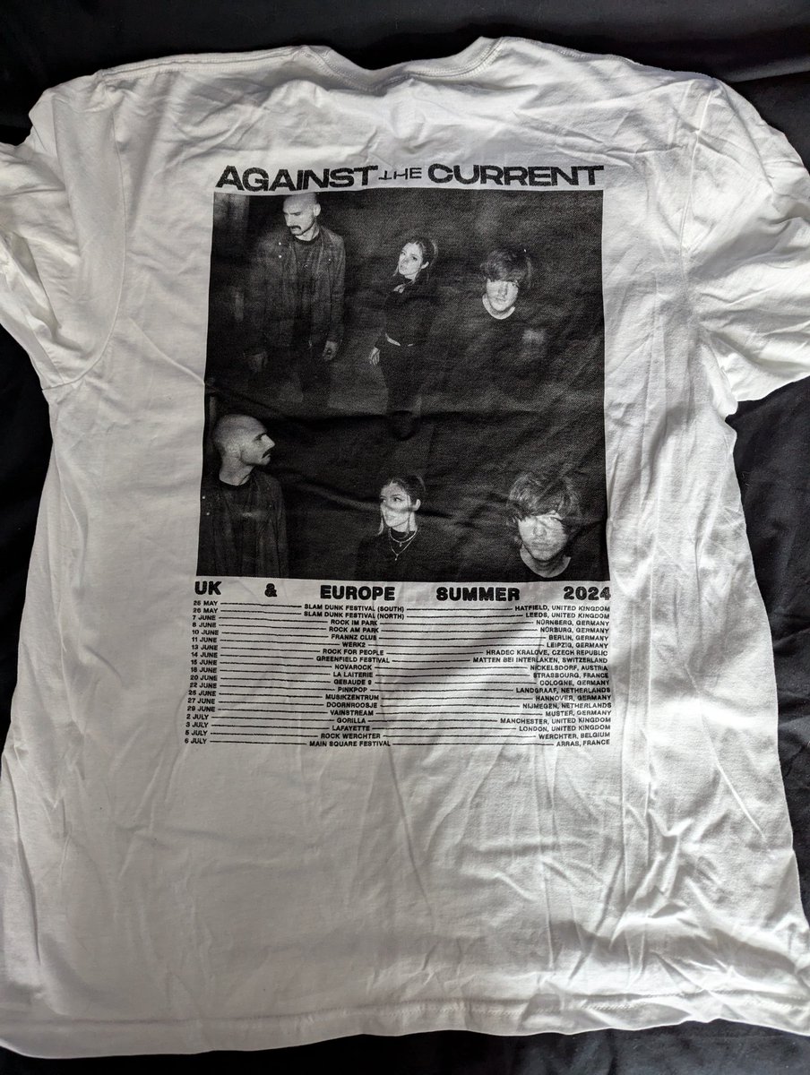 ShortGuy89's tweet photo. Got some really awesome @ATC_BAND items with the VIP upgrade! Got a signed lanyard and an awesome ATC scarf which is so cool! I picked up a tour shirt as well as a @deadponyband shirt too!
#againstthecurrent #lafayette #london #intimateshow #vipexperience #meetandgreet https://t.co/p4tj85CyoK