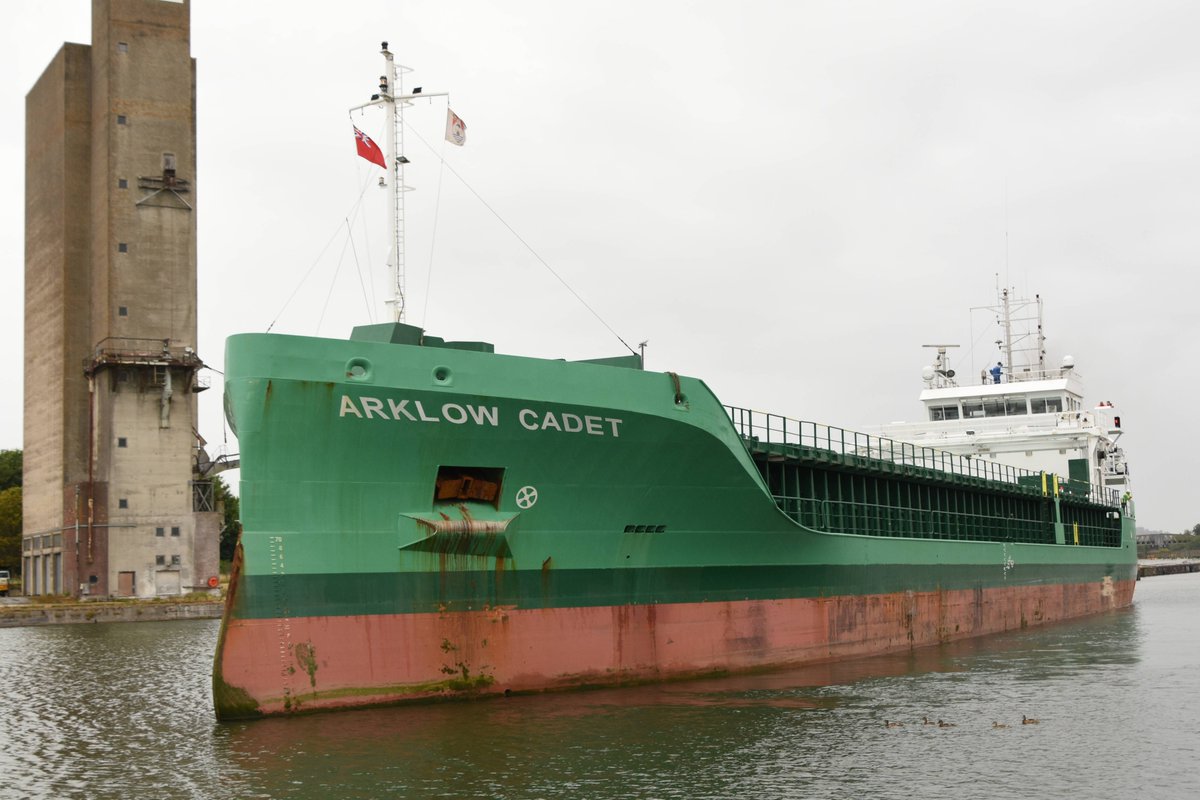 sharpnessmike's tweet image. ARKLOW CADET outbound after discharging fertiliser from Aviles 5/7.