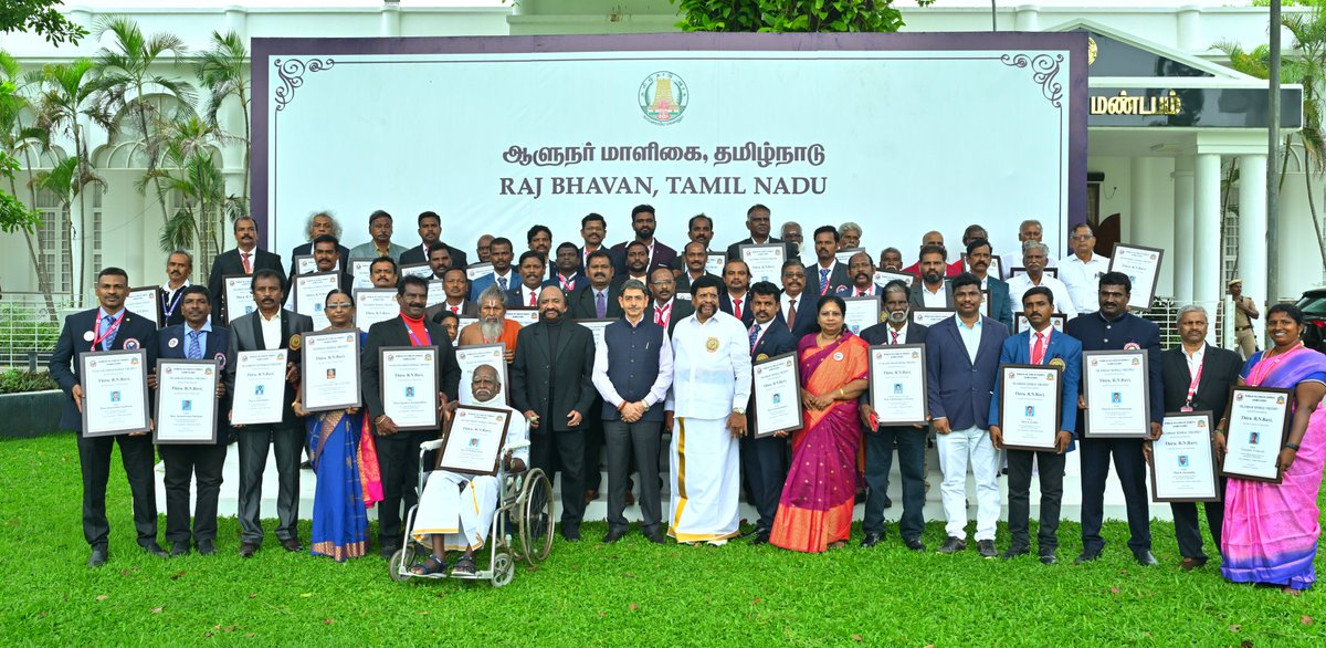 lokbhavan_tn's tweet photo. Governor Ravi, during his engaging interaction with the Gurus and practitioners of traditional martial arts at the #ThinkToDare event at the Raj Bhavan Chennai highlighted the traditional martial arts of Tamil Nadu as proud civilizational heritage of Bharat and the mother of various martial arts in several countries of Asia. He praised the Gurus and practitioners who have kept this timeless legacy alive and vibrant. Highlighting the holistic benefits, the Governor explained how these martial arts help unify body, mind, and emotions of their practitioners and crucial for holistic personality development. He urged for their greater acceptance and introduction into the school curriculum ensuring wholesome personality development of our youth and a dignified life for the Gurus. He reaffirmed his unwavering commitment to promoting our traditional martial arts.