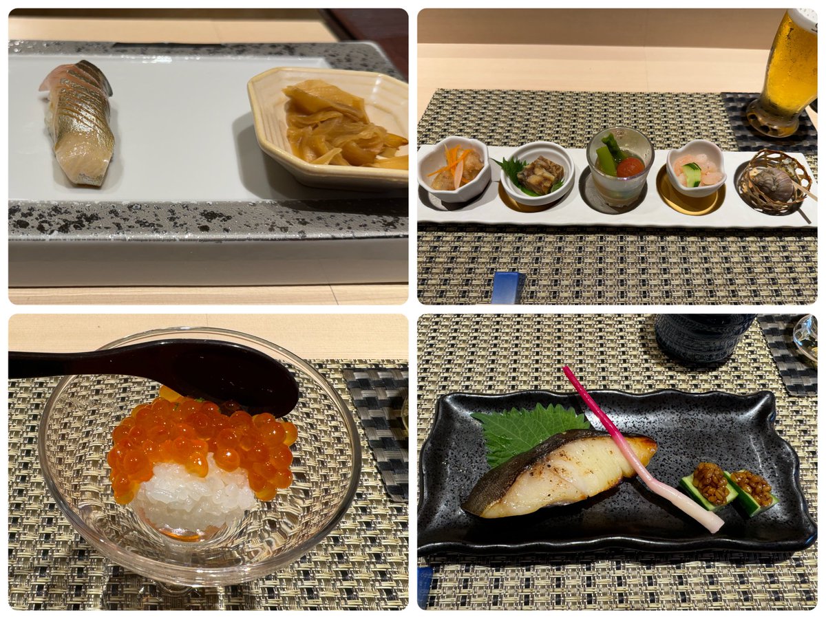 kodorasoshi's tweet photo. 今年の記念日は、江戸前寿司のコース料理🍣

いつも伊豆や沼津で食べてる新鮮さがウリのお寿司も美味しいけど、熟成された魚介の旨味と赤酢の酢飯に職人技が冴える江戸前寿司は洗練されている。

お寿司に合う白ワインもあって、美味しかったなぁ😋

ご馳走様でした✨

#Twitter晩酌部 https://t.co/dD5zETTwgK