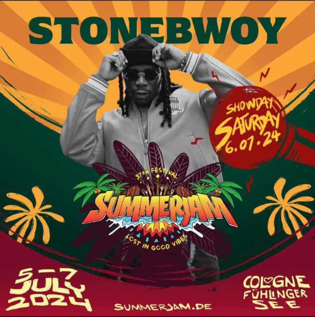 Dadaburniton's tweet image. 📰 @Stonebwoy returns to the Iconic Summer Jam Festival for the 3rd time tonight. 🐐 

• 6th July, 2018
• 6th July, 2022
• 6th July, 2024.✅
#20plenty #BhimNationGlobal 
#