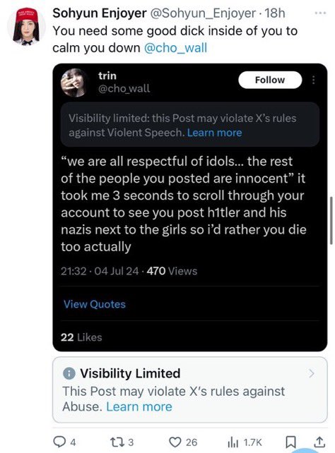 triplesprotect's tweet photo. please report and block !‼️❣️
 
(@/Sohyun_Enjoyer) 

#PROTECT_TRIPLES  #TRIPLESPROTECT https://t.co/3fUbxlNHiM