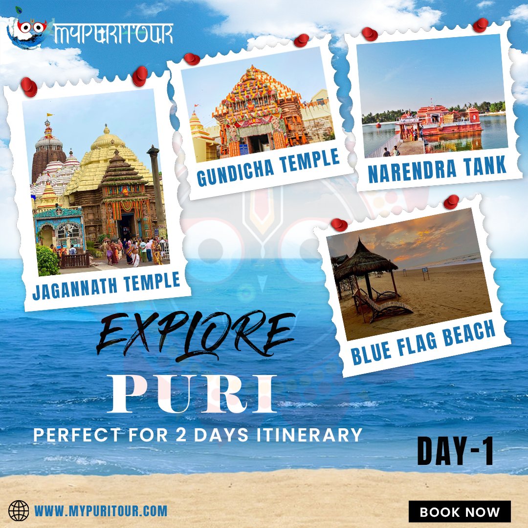 MyPuriTour's tweet image. 🌊 Dreaming of a quick getaway? Discover the perfect 2-day Puri tour plan! From serene beaches to iconic temples, we've got you covered. Dive into #mypuritour now! 🌴✨
Visit : mypuritour.com/puri-tour-plan…
#puri #puritour #puritravel #puridham #travel #tour #MyPuriTour