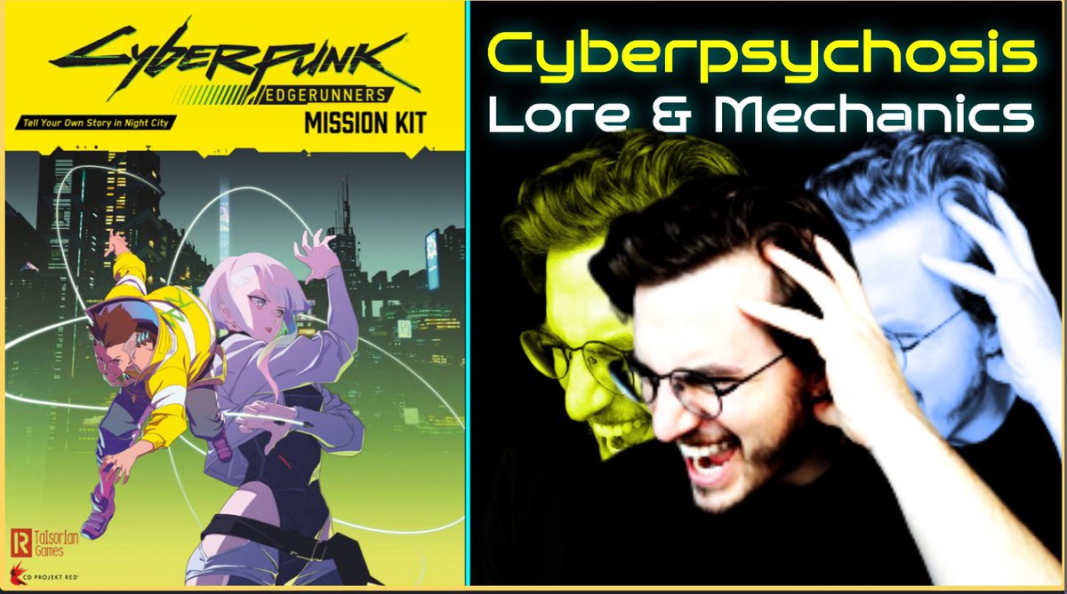 PhantymRPG's tweet photo. I had a lot of fun making this one.

Cyberpsychosis Deep Dive
▶ https://t.co/TcehtV7Dkb

#CyberpunkEdgerunners #cyberpunkred #ttrpg https://t.co/2hBjzsLTnd