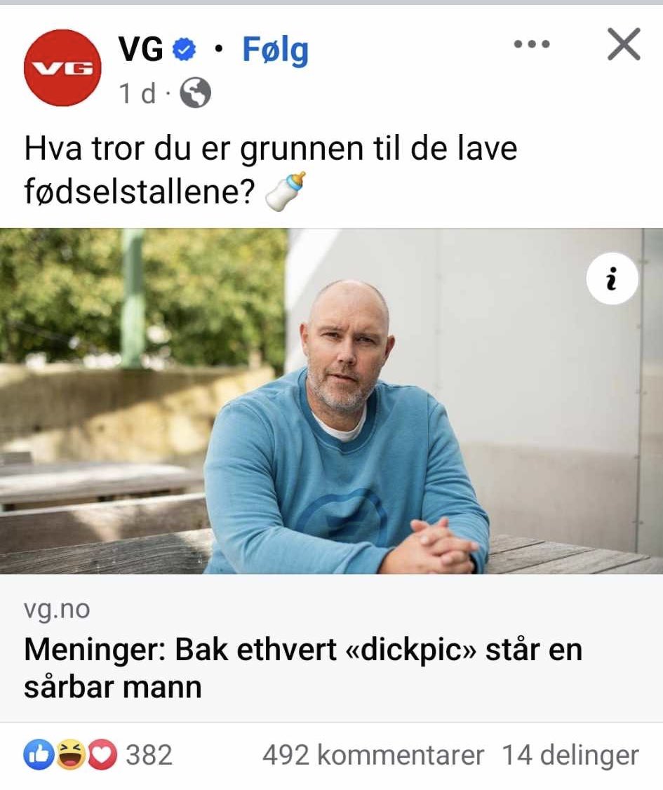 safinadeklerk's tweet image. Forslag til ny tittel:
Bak ethvert mottatt uoppfordret dickpic står en kvinne som i mottakelsesøyeblikket opplever et overgrep.