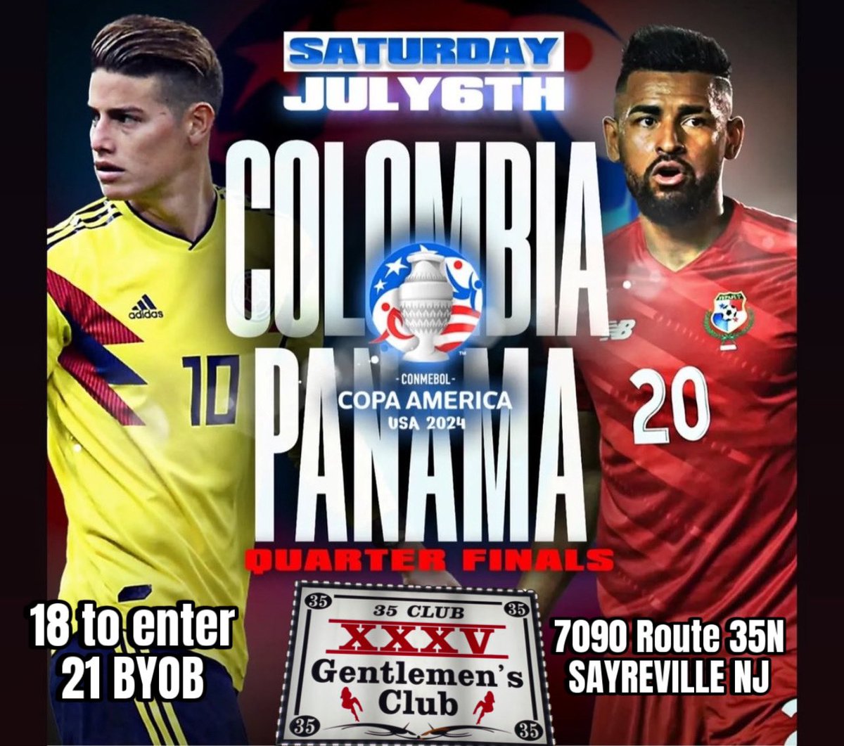 xxxvclub's tweet photo. Fight Night Meets Night Life 💃🏻🔥💰
Doors Open @ 6PM! Double Feature #BoxingPPV 🥊
18 To Enter! OPEN TILL 6AM! Maria Is Waiting For You 🫵
#Brazil VS #Uruguay #NateDiaz #ShakurStevenson
#ShowTimeSaturday 7090 Route 35N Sayreville, NJ https://t.co/Oj5LCVdISC