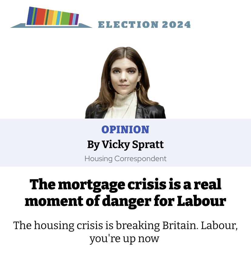 Victoria_Spratt's tweet image. 1.5m people will come off fixed rates this year and see their mortgage rate double. It isn’t Labour’s fault but people will hold them responsible - how Labour’s housing plan stacks up, latest column @theipaper inews.co.uk/opinion/mortga…