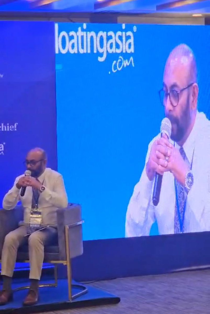 Speaking at the Maldives Marine Industry Forum 2024, @MoEvnmv, <a href="/IbrahimNZM/">Ibrahim Nizam</a> , emphasized the importance of eco-tourism in promoting the boating industry and promoting protected areas to responsible travelers aligning with President <a href="/MMuizzu/">Dr Mohamed Muizzu</a> 's eco-tourism pledge.