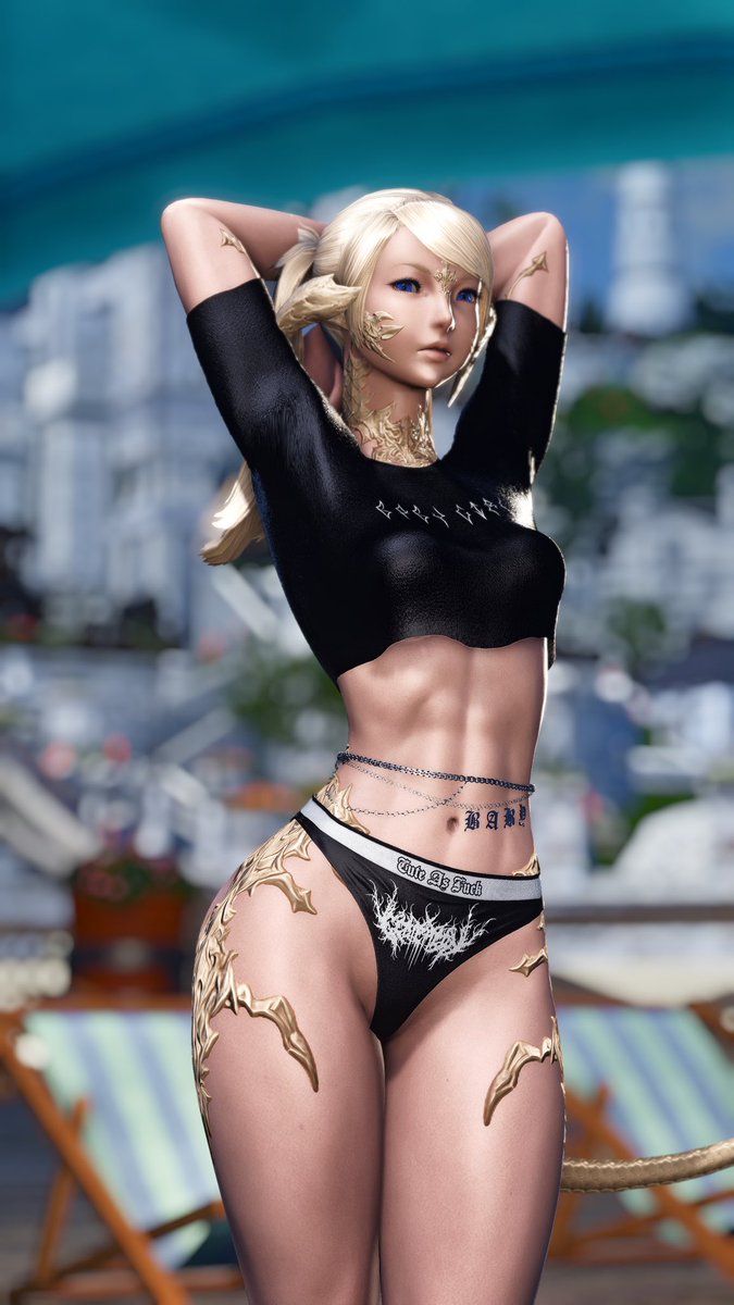 Liss_ffxiv's tweet photo. Tummy? Panties? Hips? 🤭🥰 https://t.co/4LNVj4JNGr