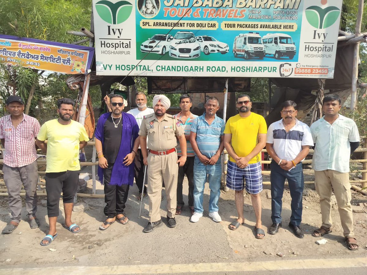 Hoshiarpur Police extends crucial insights on traffic rules to e-rickshaw, truck, taxi and school bus drivers, as well as the general public across the district, emphasizing the importance of safe driving. Additionally, awareness about helpline numbers 112 and 1930 was shared.