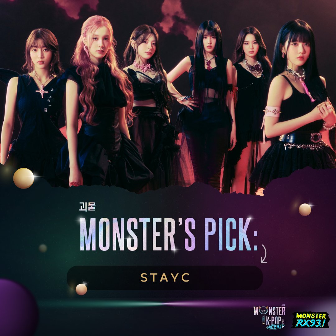 RX931's tweet photo. #MonstersPick: @STAYC_official

There's definitely more than 🎶 only one thing 🎶 that we love about these uber-talented girls!

Stay tuned for TONIGHT's #RandomFandom as we shine the spotlight on #STAYC 💖 #MonsterKPopWeekly is on from 10 PM - 2AM on #RX931! 📻 #IAmAMonster https://t.co/o1ZPZ2xJrR
