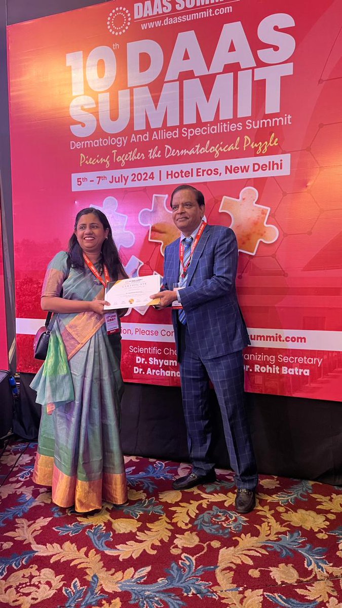It was a cherished moment to participate in the leprosy panel discussion at the Dermatology and allied specialities Summit today. Thought provoking discussions and a call to improve diagnosis and management of leprosy were the highlights . 
#DaasSummit2024