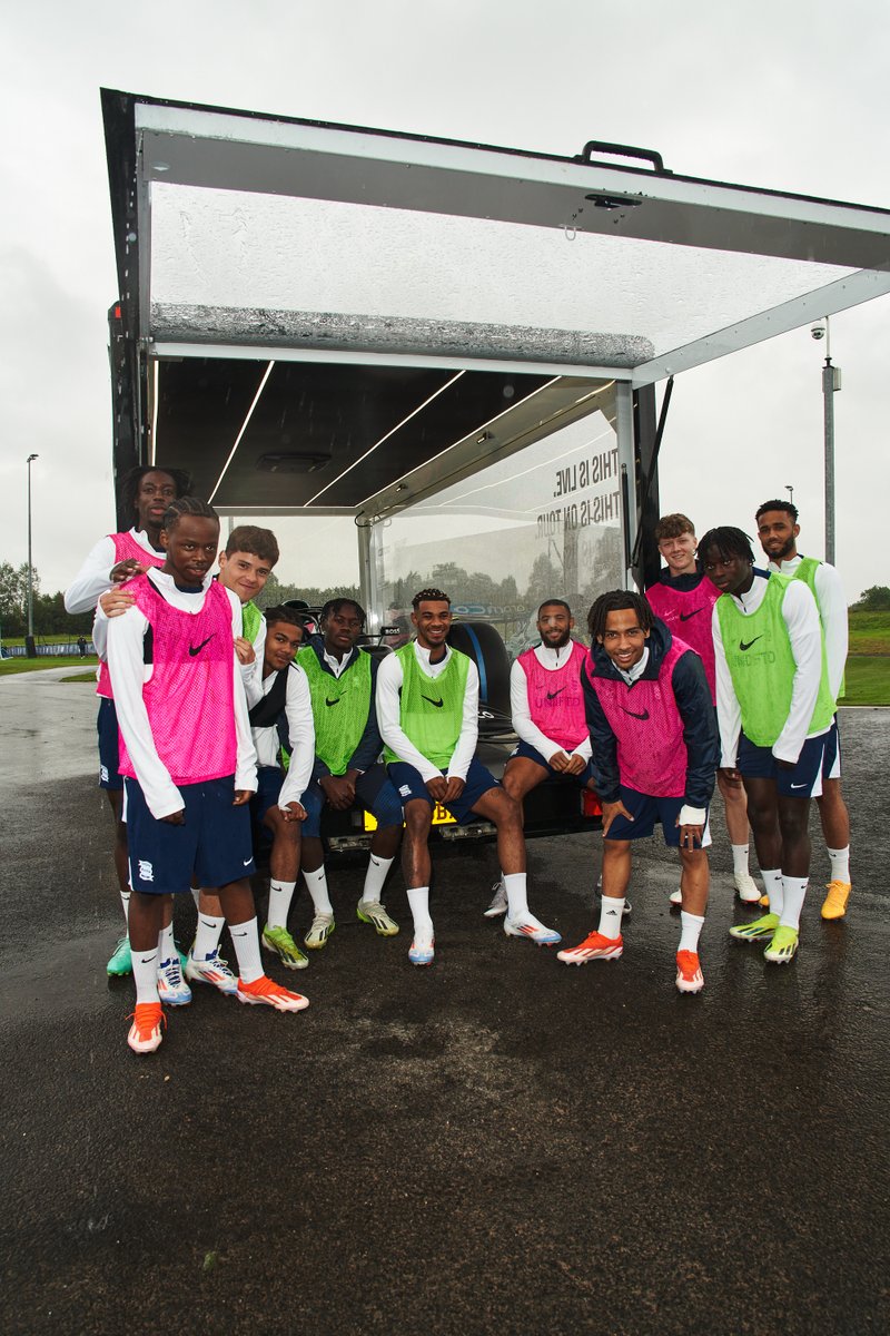 Our touring Aston Martin Aramco F1 car is travelling through Birmingham and Manchester today and this morning we stopped by at <a href="/BCFC/">Birmingham City FC</a>. ⚽️

Keep your eyes peeled for us on tour! 

#BritishGP