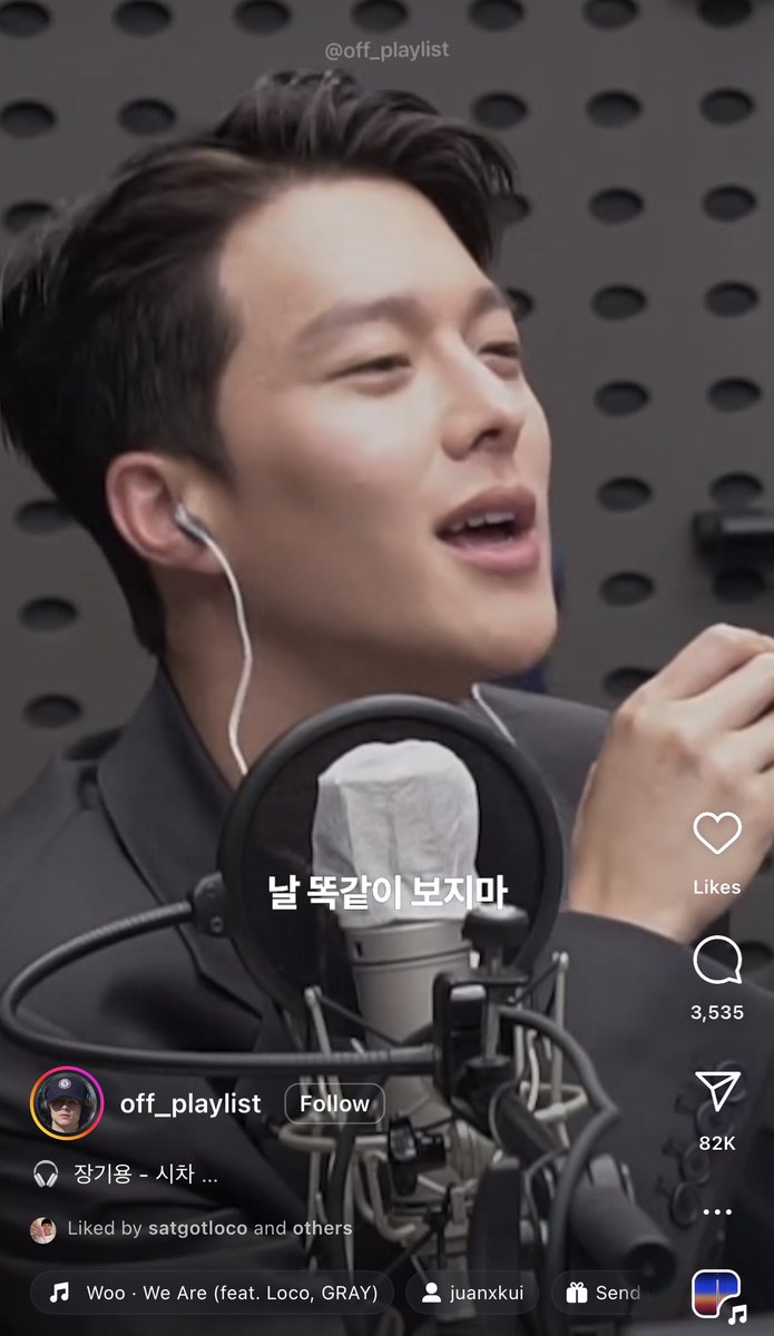 into_jky's tweet image. LOCO REPOSTED ON HIS IG STORY THE VIRAL VIDEO OF JANGKIYONG LYP-SINCING THE SONG &quot;WE ARE - WOO WONJAE (ft LOCO &amp;amp; GRAY) 

apparently the original post got 8M views and loco liked the post too 😭. 

#jangkiyong #장기용