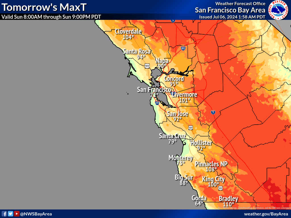 NWS Bay Area 🌉 tweet media