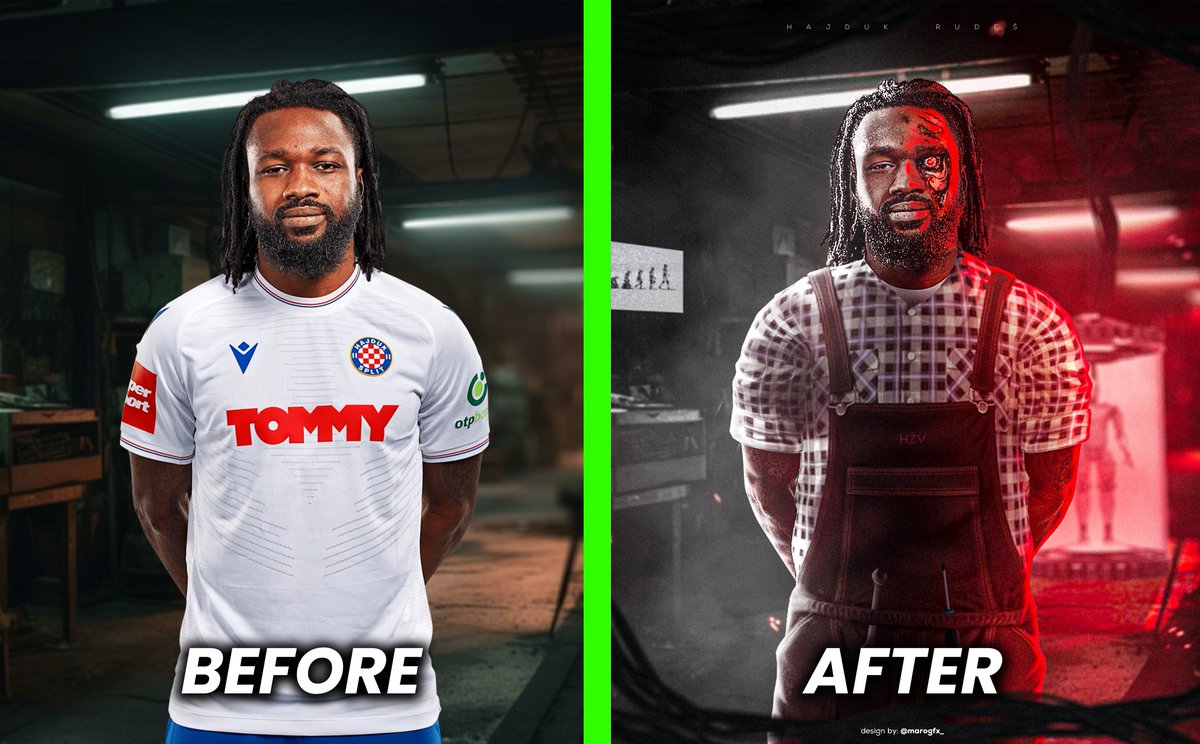 Football design✍️  
Before/After   

📩Looking for a sports designer? Reach out via DM!