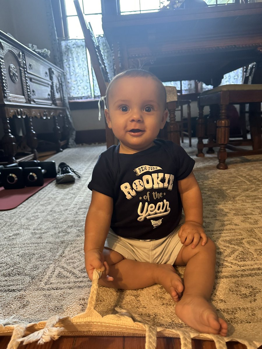 Dear <a href="/Yankees/">New York Yankees</a> bringing this cutie for his first Yankee game. Let’s try and figure it out for his sake. Thanks 🥴