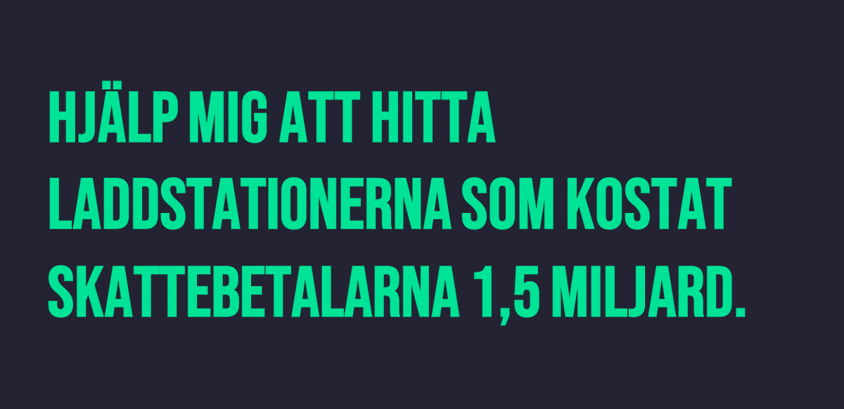 nylanderjens's tweet photo. Igår fick jag en lista av Energimyndigheten med vad som påstås vara 61 laddstationer som är "klara". Skattebetalarna har betalat 1 miljard i förskott för 2 år sen för 118 stationer. Jag hittar bara 32 stycken med rätt "effekt". Resten letar jag efter och behöver hjälp. https://t.co/GcVwVY65oj