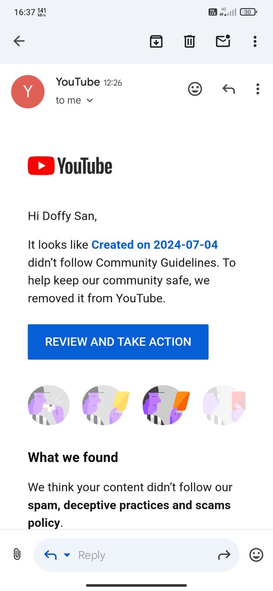 raj_satyam16's tweet photo. Hello @TeamYouTube
 
I have received 2 strikes on my channel for community post reshare of other channel,which doesn't harm any guidelines or policy of YouTube. I am not able to review them. Please review my problem and remove the strikes.
Channel link:-https://t.co/pBpNqwcCE5 https://t.co/75VN3rg22q