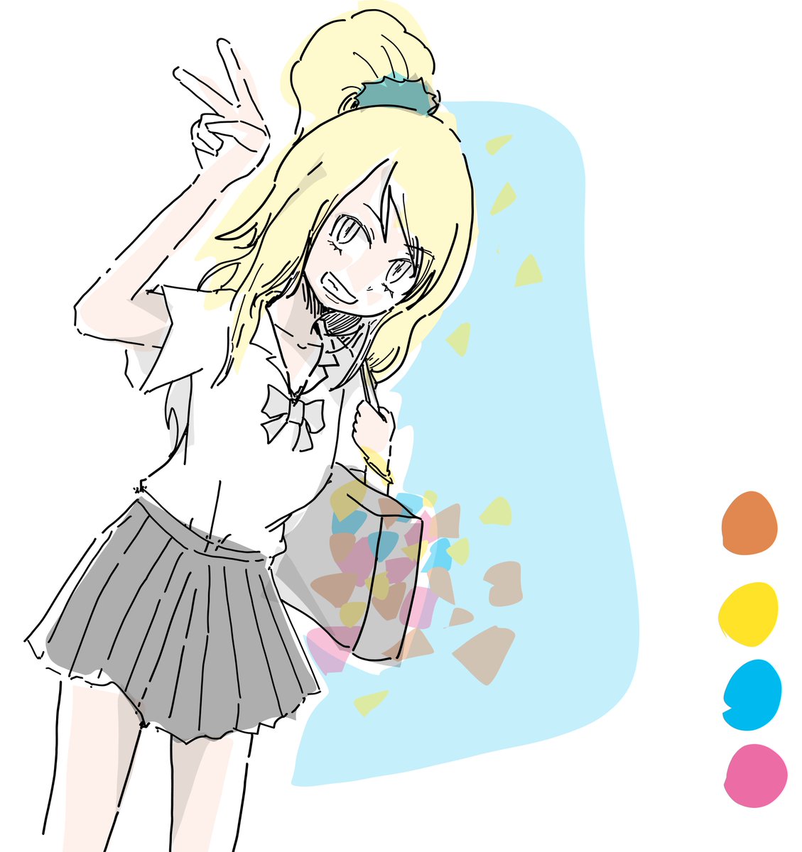 ギャル jk 吉祥寺ギャルJKです 」|さかなかなすかのイラスト