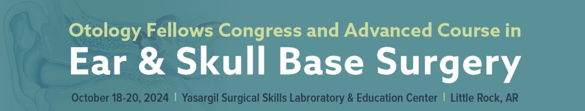 🎉 Excited to announce our 7th annual Otology Fellows Congress and Advanced Course in Ear &amp; Skull Base Surgery from Oct 18-20, 2024! 🌟

🔗 cmeoutfitters.com/otology-fellow…

#Otology #SkullBaseSurgery #MedicalEducation #ENT #Neurotology #Fellowship