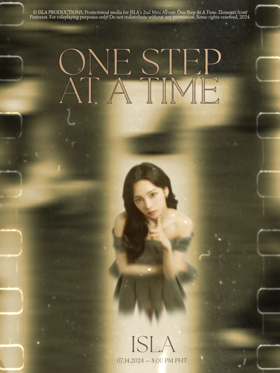 ㅤㅤㅤ
ㅤㅤ
ISLA 아이라 'One Step At A Time'
The Second Mini Album

📷 Concept Photo 1

07. 14. 2024. 8:00 PM (PHT)

#ISLA2ndMiniAlbum #OneStepAtATime #TheContinuationOfHerStory
ㅤㅤ
ㅤㅤㅤ