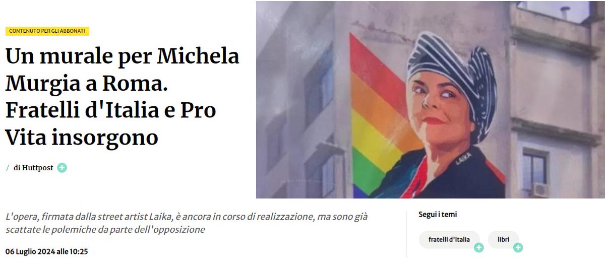 Il murale per Michela Murgia     No
L'aeroporto per Berlusconi         Si
Questi non hanno vergogna