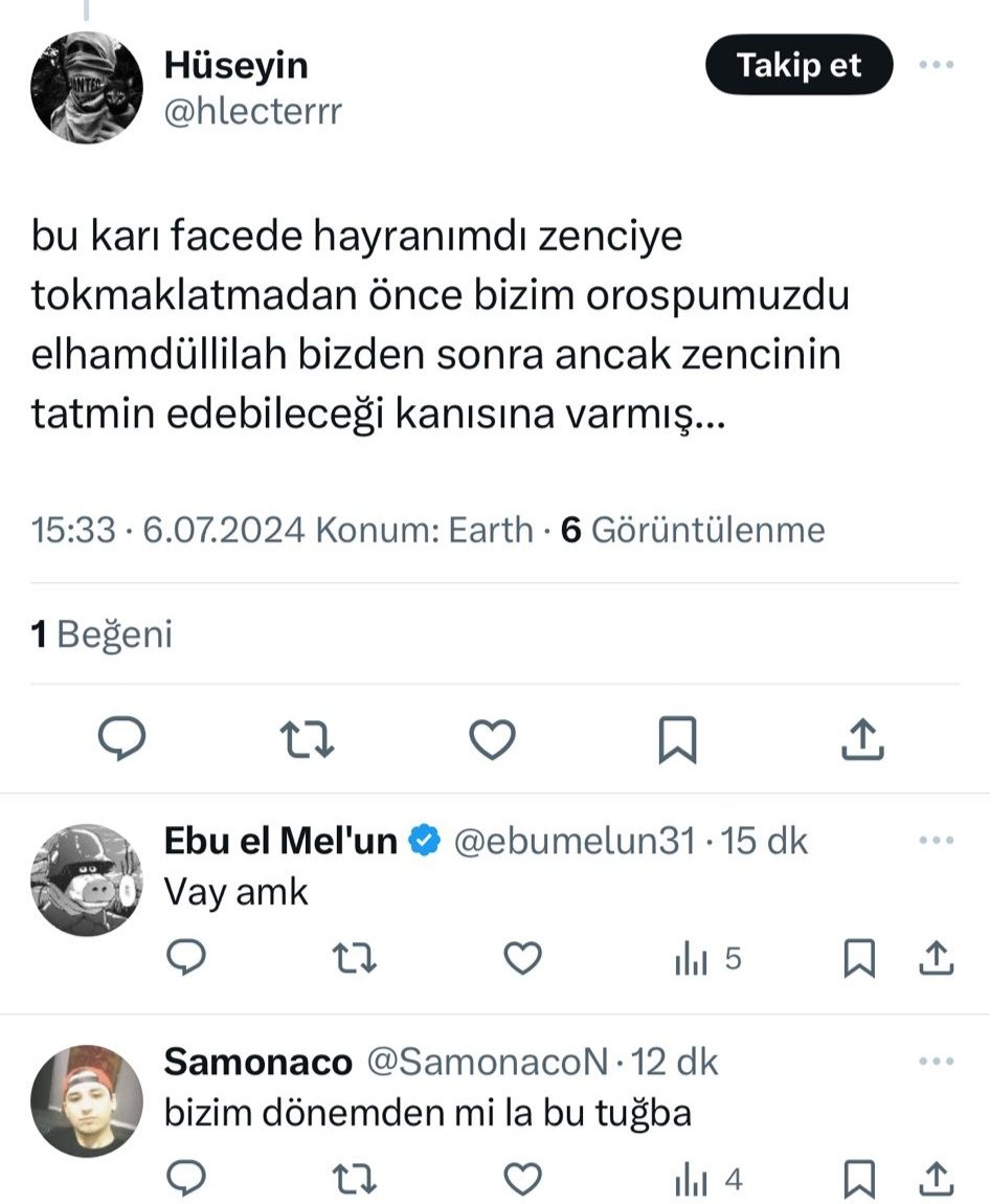 esotericsurgry's tweet photo. hele yarrama bakın silmiş

kızı orospu yaptım dediği de bu amk q0od8ekdğjf9rj3pfkrlröofodlr https://t.co/D0Q386zSmf