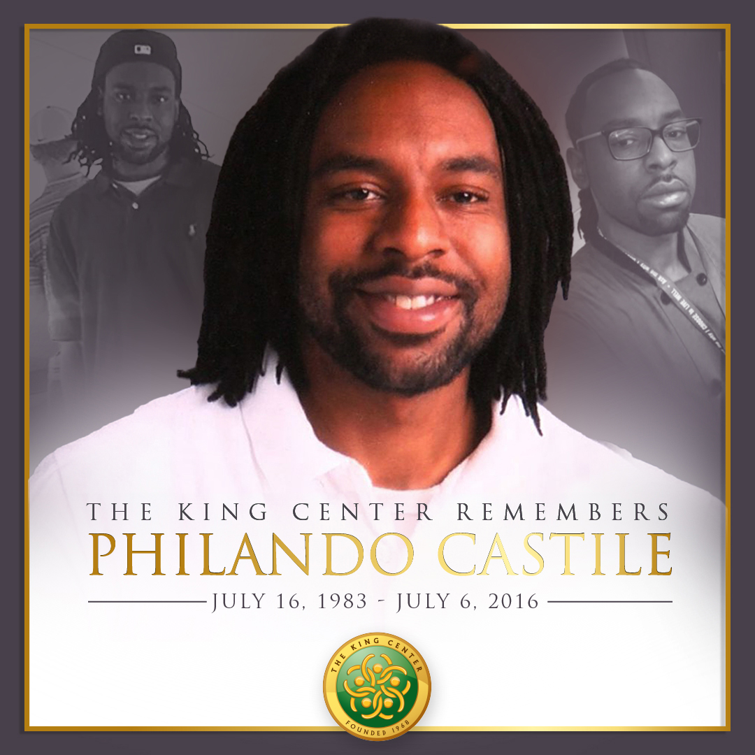 TheKingCenter's tweet image. Today, #TheKingCenter remembers #PhilandoCastile, whose life was tragically taken on July 6, 2016. We honor his memory and are praying for his family and community.

#RememberingPhilando #JusticeForPhilando #BeLove