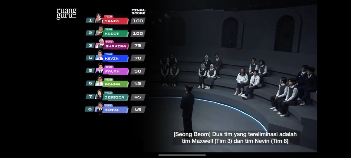 wonmklee's tweet image. gak expect tim maxwell tereliminasi 🥲😭