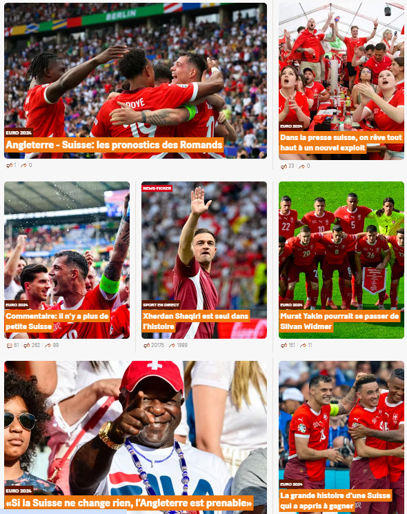 Je crois que <a href="/LeMatinch_Sport/">LeMatin.ch - Sports</a> est prêt pour ce quart de finale Suisse - Angleterre <a href="/nati_sfv_asf/">🇨🇭 Nati</a>